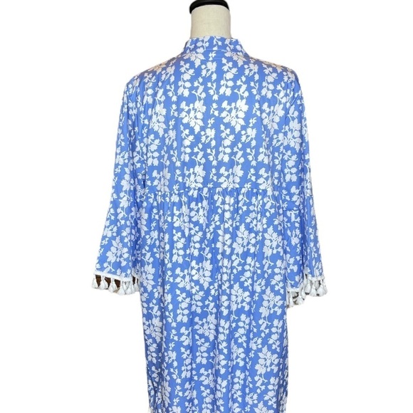 Made with ❤️ Blue Size XXL Printed Knee Length Tunic Dress - Picture 8 of 13